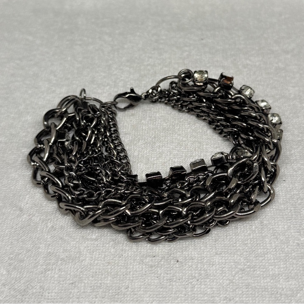 Chunky Gunmetal Chain Bracelet